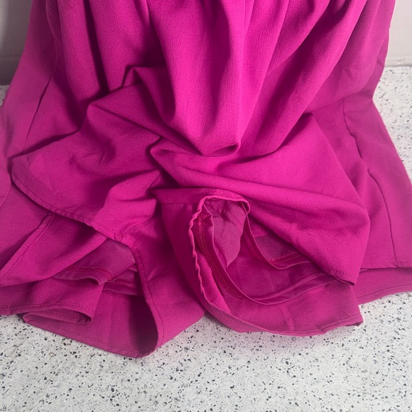 Pink Ruffle Button-Down romper - Picture 3 of 6